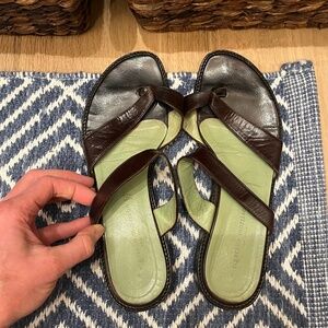 Sigerson Morrison Brown Flat Sandal